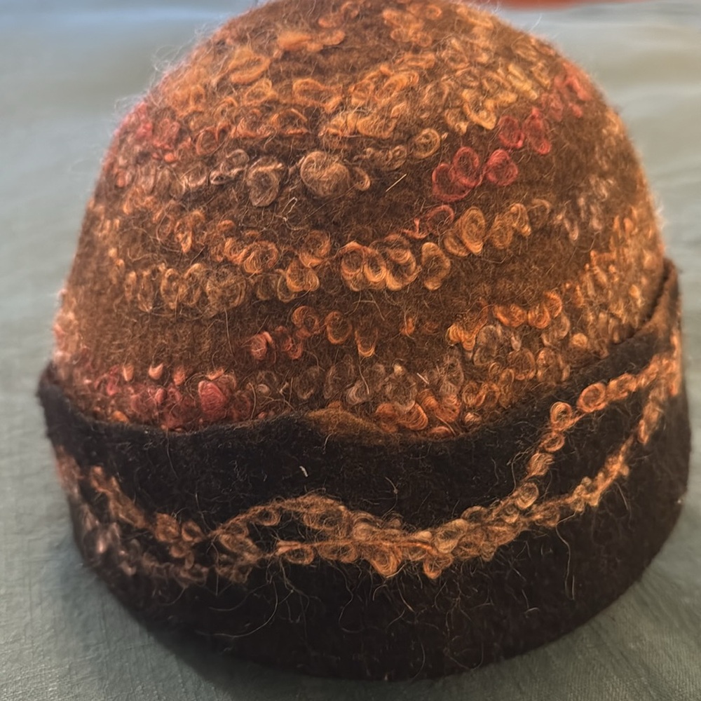 Handcrafted Kristiane Kristensen felted wool hat